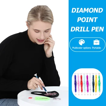 Vaik Punkti Puurida Pen 5D Diamond Maali Käsitöö Tööriista komplektid 5D Maal, mille Asendamine Puurida Korjaja, Savi, Plaat, Tarvikud