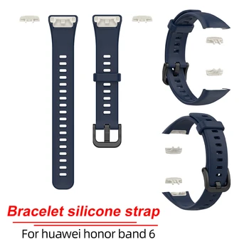 Silikoon sanga Jaoks Huawei Honor Band 6 Smart Watch Band Vöö Käepaela Asendamine Sport Käevõru Tarvikud rihm Band6