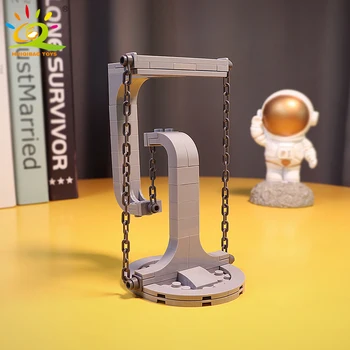 HUIQIBAO 56pcs Loominguline Tensegrity Skulptuurid Anti-Gravitatsiooni ehitusplokk Romaan Füüsika Tasakaal DIY Telliskivi Mänguasi Lastele Laste