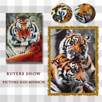 5D DIY Diamond Värvimine Tiger Täis Square Diamond Tikandid Loomade Rhinestone Pilti Mosaiik Müük Home Decor Kingitus