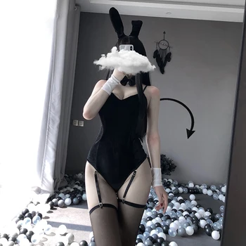 Seksikas Cosplay Kostüümid Bunny Girl Naiste Armas Küülik Bodysuit Küüliku Kõrvad, Jänese Saba Roleplay Partei Klubi Kandma Erootiline Komplekt