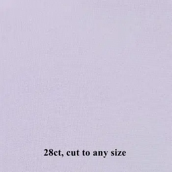 Oneroom 25x25cm Aida riie 18ct 28ct 40ct cross stitch kangas-lõuend väike grid valge värv DIY käsitöö tikkimine õmblemine
