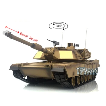 1/16 2.4 Ghz Heng Long 7.0 Plastikust M1A2 Abrams RC Tank 3918 Barrel Tagasipõrge TH17789-SMT4