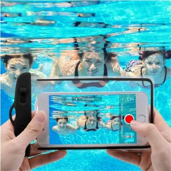 Veekindel Mobiiltelefoni Kott Topelt Veekindel Veealuse Kuiv Kott Universaalne Läbipaistev, Selge, Ujumine Surfamine, Paadi