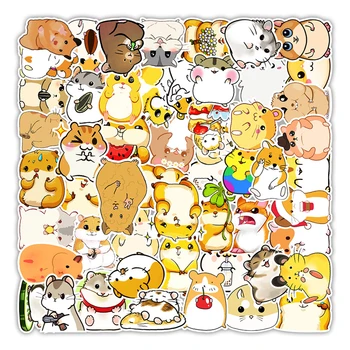 50tk Anime Hamster Pvc Kleebised Armas SkateboradFridge Kitarr Sülearvuti Veekindel Loomade Kleebis Kingitus ZH
