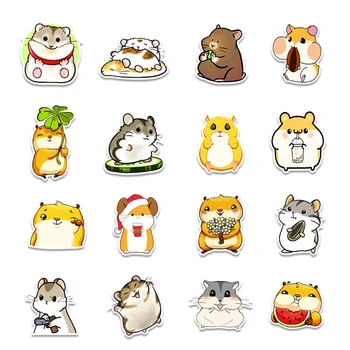 50tk Anime Hamster Pvc Kleebised Armas SkateboradFridge Kitarr Sülearvuti Veekindel Loomade Kleebis Kingitus ZH