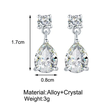 Bohemian Elegantne Läikiv Crystal Tilk Kõrvarõngad Naistele 2021 Luksus Vintage Crystal Avaldus Naiste Mood Pool Oorbellen