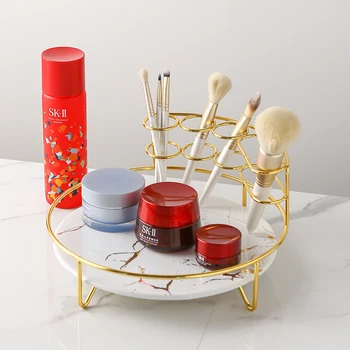 Põhjamaade Vannitoas Elektriline Hambahari Harjamine Cup Ladustamise Omanik Kosmeetika Parfüümid Huulepulk Ladustamise Kasti Desktop Meik Korraldaja