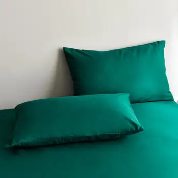 1tk Trööstija Kate Roheline Värv Queen Size dekbedovertrek King Size Bedpread Hõlmab Plain Värvitud cobertores de cama(nr padjapüür)