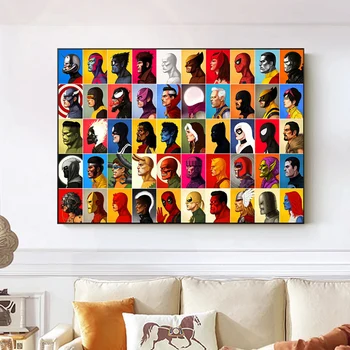 Marvel Avengers Lõuendile Maali Superkangelane Märkide Kogumise Plakatid ja Pildid Seina Art Pilt Kodus Seina Kaunistamiseks