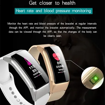 Värviline LCD Smart Käevõru Peakomplekt Rääkida Käepaela Südame Löögisagedus, vererõhk Une Järelevalve Bluetooth-ühilduva