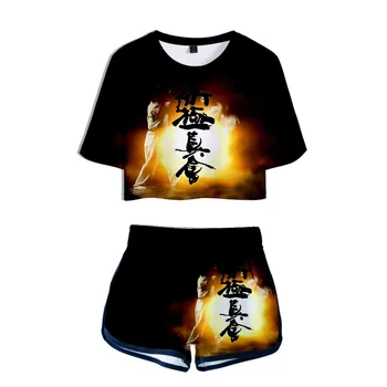 Kyokushinkai Kan Kyokushin Karate 3D Print Tracksuit Naised, Kahe-osaline Komplekt, Top ja lühikesed Püksid Higi Sobib Naistele 2 Töö Varustus