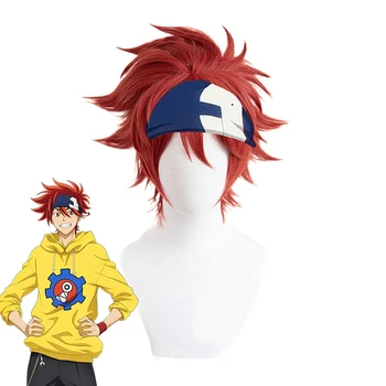Anime SK8 Lõpmatult Reki Kyan Cosplay Parukas Peapael Hairband Cosplay Punane Lühike Parukad kuumuskindel Sünteetiline Parukas Juuksed Meestele