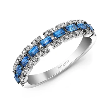 Bohemian Luksus Sinine Tsirkoon abielusõrmused Naiste Kaasamine Ansamblid Elegantne Ringi Kujuline Hõbedane Värv sõrmustes Kingitus D5M770