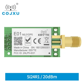 Si24R1 2.4 GHz 20dBm 100mW 2,5 km Vahemikus DIP RF Moodul cojxu E01C-ML01DP5 Saatja Asendamise nRF24L01