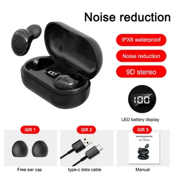 TWS Bluetooth-5.0 T8 Kõrvaklapid Gamer Juhtmeta Kõrvaklapid Mikrofoniga LED Digitaalne näidik Earbuds Sport Peakomplekti Kõik Telefonid