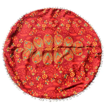 Suur 80CM Mandala Lill, Põranda Padi Kaane Ornament Ring Bohemian Meditatsiooni Padi Juhtudel Sulg Värvikas Hõlmab @C