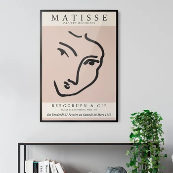 Henri Matisse Poster Art Print Lõuend Abstraktse Maali Line Wall Art Pilte Elutuba Kaasaegse Decor Pildid Seinale