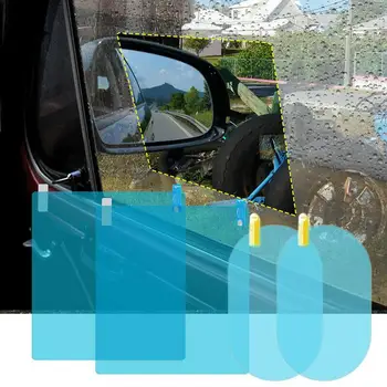 4tk Anti Udu Auto Küljel Peegel Aken, Filmid Anti Glare Rearview Mirror kaitsekiled Veekindel Veekindel Auto Kleebised Vahendid