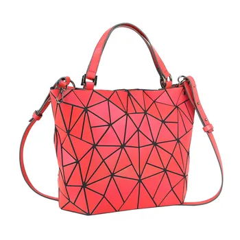 Uus naiste ühe õla kott linna sõlmitud geomeetriline käekott punane helendav kokkuklapitavad suure mahutavusega tassima kotid