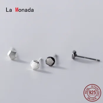 La Monada Geomeetria Väikesed Kõrvarõngad Minimalistlik 925 Sterling Silver Kõrvarõngad Naistele Tüdrukud Päris Hõbedast 925 Ehted Kõrvarõngad