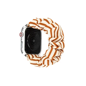 Daami elastne apple watch band 40mm 42mm 38mm 44mm sobib iwatch rihm trükitud kangast rihm käevõru seeria 5 4 3 2 1
