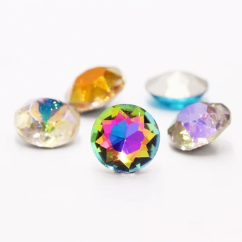 XiChuan New Kõrge Kvaliteediga Ring Pointback Gem Lill Õmble Rhinestone Klaasi Ring Crystal Rant DIY Riided Ehted Tegemine