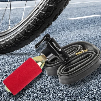LÄÄNE-BIKING Mini Jalgratta Pump Alumiiniumist Teisaldatavad MTB Road Bike CO2 Inflator Korvpall Jalgpall Jalgrattasõit Tarvikud
