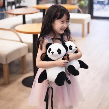 UUS Müügi Cartoon Armas Palus Panda Seljakott Pehme Loomade Mänguasjad Nukk Lastele Kids Armas Tüdruk Kooli Kotti Tore Sünnipäeva Kingitus