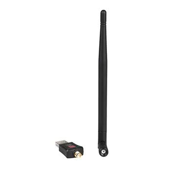 Mini Wireless USB Adapter 300M 2.4 ghz (802.11 B/g/n Võrgu Kaart USB2.0 Wifi Adapter koos 2dbi Antenn Töölaua Sülearvuti