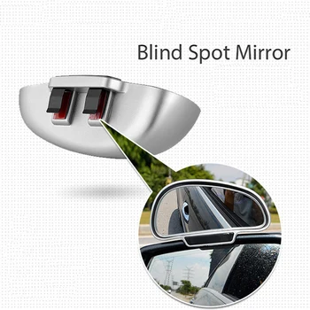 Auto Peegel 360 Kraadi Reguleeritav lainurk Pool Taga Peeglid blind spot Snap teed parkimine Ajastiga tahavaate peegel