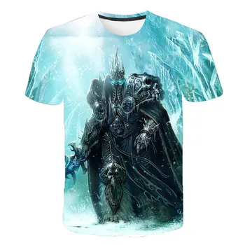 Casual 3D World of Warcraft T-särk Meeste Fashion Streetwear Trükitud T-särk 2021 Suvel Uus Kuum Tee Müük