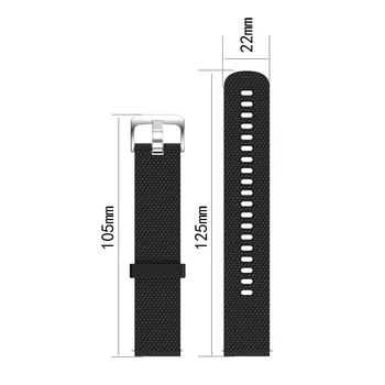 Silikoonist Rihm 18mm 20mm 22mm Watch Band Asendamine Watchband Fossiilsete Gen 5 Käepaela Garmin LG Samsung Galaxy Huawei GT 2