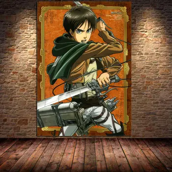 Jaapani Anime Rünnak Titan Lõuendile Maali Plakatid, Prindid Seina Art Selge Pilt elutuba Home Decor Cuadros Raamimata