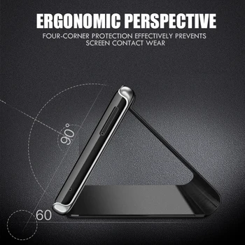 Smart Mirror Flip Phone Case For Samsung Galaxy S20 S21 FE S8 S9 S10 Pluss 5G S10E S7 Ääre Märkus 8 9 10 Pro 20 Ultra M62 F62 Kate