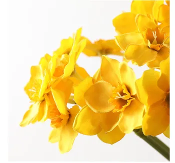 Kunstlik Nartsiss Lille Kimp Kodu Kaunistamiseks Võltsitud Desktop Lilled Pulm Stseeni Decor Nartsiss emadepäeva Kingitus