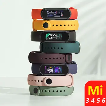 Rihma Mi band 4 5 6 Correa miband6 miband5 miband 4 Asendamine Silikoon Smart watchband Käevõru Xiaomi mi band 5 4 3 Rihm
