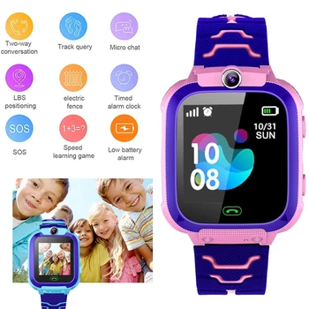 Q12 Laste Smart Watch SOS Vaata Telefon Smartwatch Lastele Sim-Kaardi Foto Veekindel IP67 Lapsed Kingitus IOS Android
