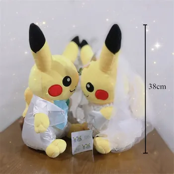 TAKARA TOMY Pokemon 20/30cm Kawaii Pulm Pikachu Kleit Anime-Nukk Armas Aastapäeva Kingitus Paari Sõbranna Poiss
