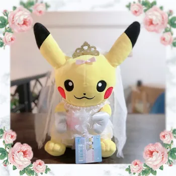 TAKARA TOMY Pokemon 20/30cm Kawaii Pulm Pikachu Kleit Anime-Nukk Armas Aastapäeva Kingitus Paari Sõbranna Poiss