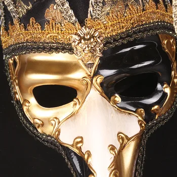 Maskeraad Pikk Nina Pool Maski Mascaras Jõulud Halloween Veneetsia Karneval Anonüümseks Maskid DIY Teenetemärgi