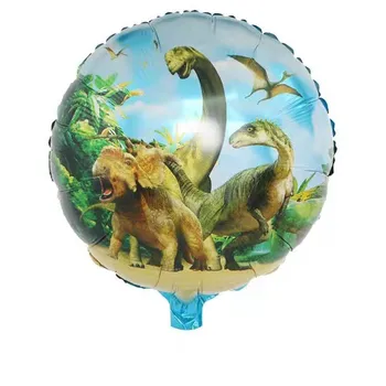 1pcDinosaur Poole Teema Teenetemärgi Türannosaurus Rex Triceratops Dinosaurus Pere Alumiiniumist Balloon