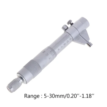 5-30mm Sise-Mikromeeter 0.01 mm Roostevabast Terasest Täpne Kruvi Gabariit Meetriline Sisemine Läbimõõt Mõõtmise Vahend