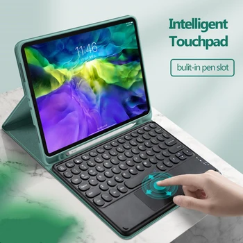 Algul Kork magnet Keyboard Case for iPad 2020 Pro 11 12.9 10.5 9.7 Smart Case for iPad Õhu 4 3 2 1 10.2 8. Toucpad Klaviatuur