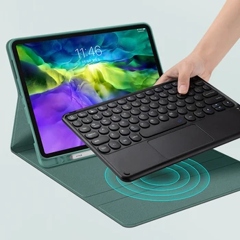 Algul Kork magnet Keyboard Case for iPad 2020 Pro 11 12.9 10.5 9.7 Smart Case for iPad Õhu 4 3 2 1 10.2 8. Toucpad Klaviatuur