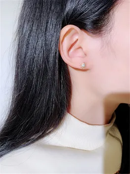 Charmwin Uus Mood Korea Kõrvarõngad Naistele Kõrva Kulla Värvi Ja Hõbedast Värvi Tähed, Kuu Asümmeetrilise Kõrvarõngad Naistele
