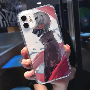 Anime Tokyo Ghouls terror ja horror Telefoni Juhul Läbipaistvad iPhone 11 12 mini pro 8 7 6 6S XS MAX Plus X 5S SE 2020 XR