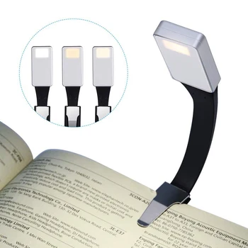 Mini USB LED-lugemislamp Raamat Klamber 3 Värvi Heleduse 360 Kraadi LED-Lambid Kindle SDF-LAEVA