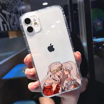 Anime Inuyasha Telefoni Juhul Läbipaistev Selge iPhone 11 12 8 7 6 6S Pluss X 5S SE 2020 XR mini pro XS MAX
