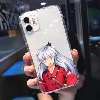 Anime Inuyasha Telefoni Juhul Läbipaistev Selge iPhone 11 12 8 7 6 6S Pluss X 5S SE 2020 XR mini pro XS MAX